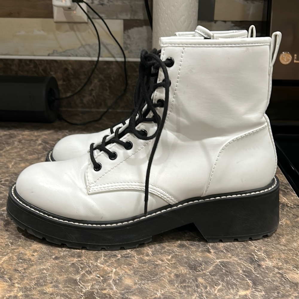 White darling madden girl boots